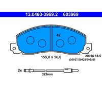 Kit pastiglie freno, Freno a disco Assale anteriore per OPEL RENAULT VAUXHALL AR
