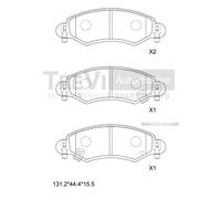 Kit pastiglie freno, Freno a disco Assale anteriore per OPEL SUZUKI AGILA WAGON