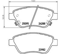 Kit pastiglie freno, Freno a disco Assale anteriore per OPEL VAUXHALL ADAM