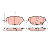 Kit pastiglie freno, Freno a disco Assale anteriore per OPEL VAUXHALL INSIGNIA