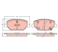 Kit pastiglie freno, Freno a disco Assale anteriore per OPEL VAUXHALL INSIGNIA