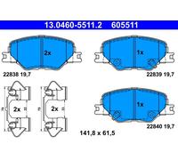 Kit pastiglie freno, Freno a disco Assale anteriore per OPEL VAUXHALL INSIGNIA