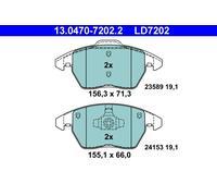 Kit pastiglie freno, Freno a disco Assale anteriore per PEUGEOT 208 3008 308 308