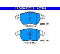 Kit pastiglie freno, Freno a disco Assale anteriore per PEUGEOT 208 3008 308 308