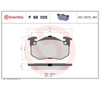 Kit pastiglie freno, Freno a disco Assale anteriore per PEUGEOT RENAULT 205 TWIN