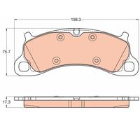 Kit pastiglie freno, Freno a disco Assale anteriore per PORSCHE 911