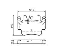 Kit pastiglie freno, Freno a disco Assale anteriore per PORSCHE 911 BOXSTER