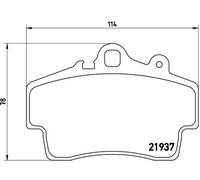 Kit pastiglie freno, Freno a disco Assale anteriore per PORSCHE BOXSTER CAYMAN