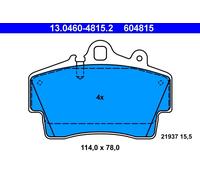 Kit pastiglie freno, Freno a disco Assale anteriore per PORSCHE BOXSTER CAYMAN