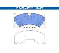 Kit pastiglie freno, Freno a disco Assale anteriore per PORSCHE VW CAYENNE MACAN
