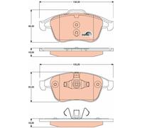 Kit pastiglie freno, Freno a disco Assale anteriore per RENAULT CLIO FLUENCE GRA