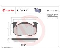 Kit pastiglie freno, Freno a disco Assale anteriore per RENAULT CLIO RAPID SUPER
