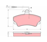 Kit pastiglie freno, Freno a disco Assale anteriore per RENAULT ESPACE