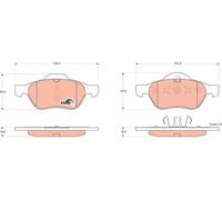 Kit pastiglie freno, Freno a disco Assale anteriore per RENAULT LAGUNA