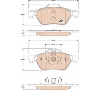 Kit pastiglie freno, Freno a disco Assale anteriore per RENAULT LAGUNA TWINGO WI