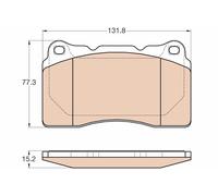 Kit pastiglie freno, Freno a disco Assale anteriore per RENAULT VOLVO MEGANE S60