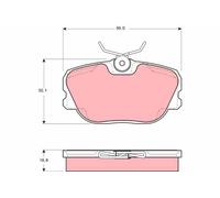 Kit pastiglie freno, Freno a disco Assale anteriore per SAAB 900 9000