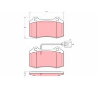 Kit pastiglie freno, Freno a disco Assale anteriore per SEAT LEON