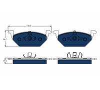 Kit pastiglie freno, Freno a disco Assale anteriore per SEAT SKODA VW E-CITIGO J