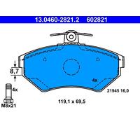 Kit pastiglie freno, Freno a disco Assale anteriore per SEAT VW AROSA CADDY CORD