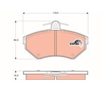 Kit pastiglie freno, Freno a disco Assale anteriore per SEAT VW AROSA CADDY CORD