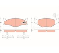 Kit pastiglie freno, Freno a disco Assale anteriore per SEAT VW CORDOBA GOLF IBI