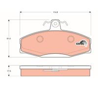 Kit pastiglie freno, Freno a disco Assale anteriore per SKODA VW CADDY FAVORIT F