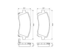 Kit pastiglie freno, Freno a disco Assale anteriore per SUBARU FORESTER IMPREZA