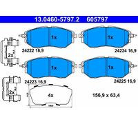 Kit pastiglie freno, Freno a disco Assale anteriore per SUBARU FORESTER LEGACY O