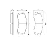 Kit pastiglie freno, Freno a disco Assale anteriore per SUBARU IMPREZA LEGACY
