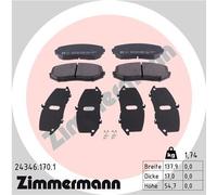 Kit pastiglie freno, Freno a disco Assale anteriore per SUZUKI GRAND VITARA
