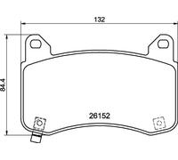Kit pastiglie freno, Freno a disco Assale anteriore per TESLA MODEL 3 MODEL Y