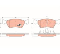 Kit pastiglie freno, Freno a disco Assale anteriore per TOYOTA AVENSIS CORONA