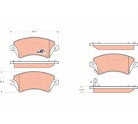 Kit pastiglie freno, Freno a disco Assale anteriore per TOYOTA COROLLA