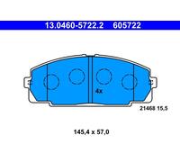Kit pastiglie freno, Freno a disco Assale anteriore per TOYOTA DYNA DYNA 100 HIA