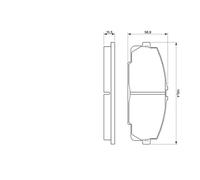 Kit pastiglie freno, Freno a disco Assale anteriore per TOYOTA DYNA DYNA 150 GRA