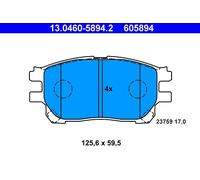 Kit pastiglie freno, Freno a disco Assale anteriore per TOYOTA PREVIA