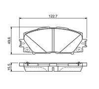 Kit pastiglie freno, Freno a disco Assale anteriore per TOYOTA PRIUS PRIUS PHV