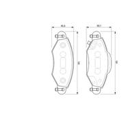 Kit pastiglie freno, Freno a disco Assale anteriore per TOYOTA YARIS