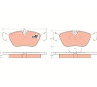 Kit pastiglie freno, Freno a disco Assale anteriore per VOLVO 850 C70 S70 V70