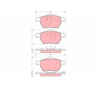 Kit pastiglie freno, Freno a disco Assale anteriore per VOLVO C70 S70 V70 XC70