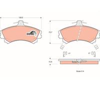 Kit pastiglie freno, Freno a disco Assale anteriore per VOLVO S40 V40