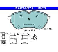 Kit pastiglie freno, Freno a disco Assale anteriore per VW AMAROK