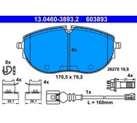 Kit pastiglie freno, Freno a disco Assale anteriore per VW CALIFORNIA MULTIVAN