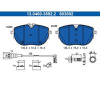 Kit pastiglie freno, Freno a disco Assale anteriore per VW CALIFORNIA MULTIVAN T