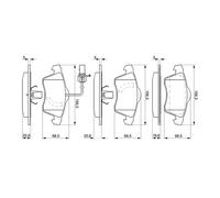 Kit pastiglie freno, Freno a disco Assale anteriore per VW CALIFORNIA TRANSPORTE