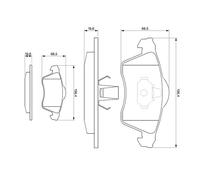 Kit pastiglie freno, Freno a disco Assale anteriore per VW CALIFORNIA TRANSPORTE