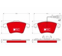 Kit pastiglie freno, Freno a disco Assale anteriore per VW TOUAREG