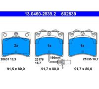 Kit pastiglie freno, Freno a disco Assale anteriore per VW TRANSPORTER