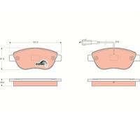 Kit pastiglie freno, Freno a disco Assale posteriore per ABARTH FIAT OPEL VAUXHA